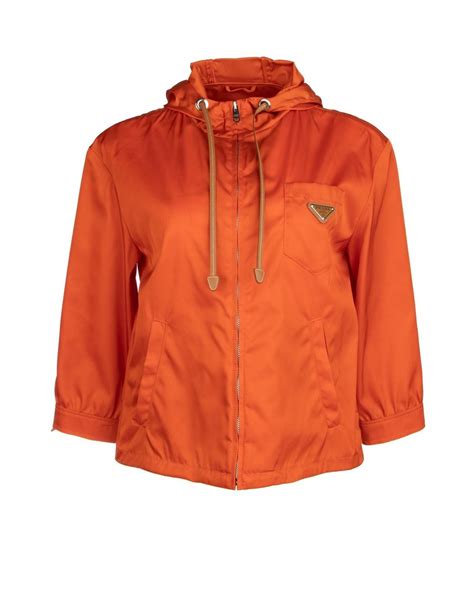 prada windbreaker orange